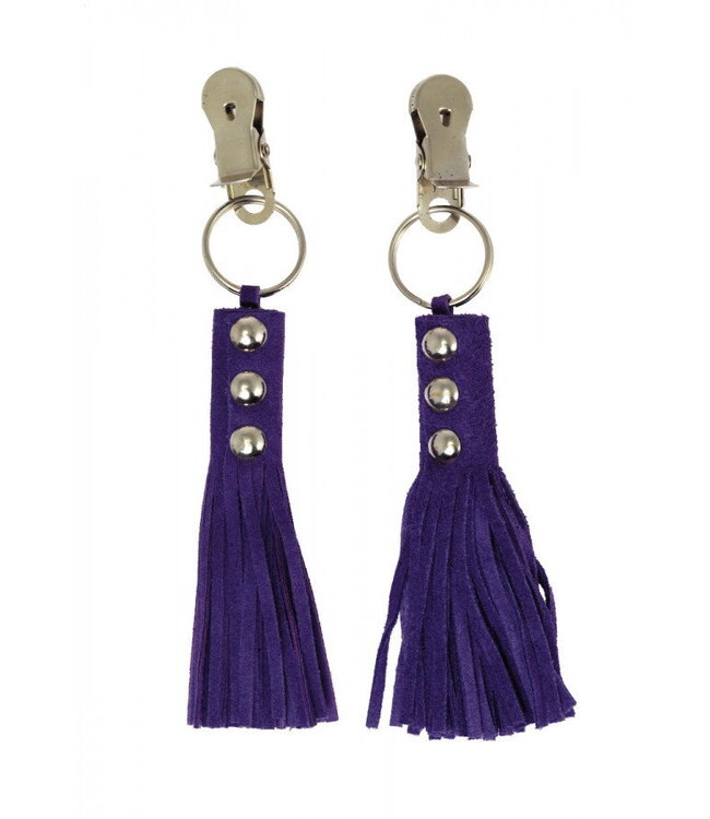 Rimba Rimba - Tepelklemmen met leder zweepjes