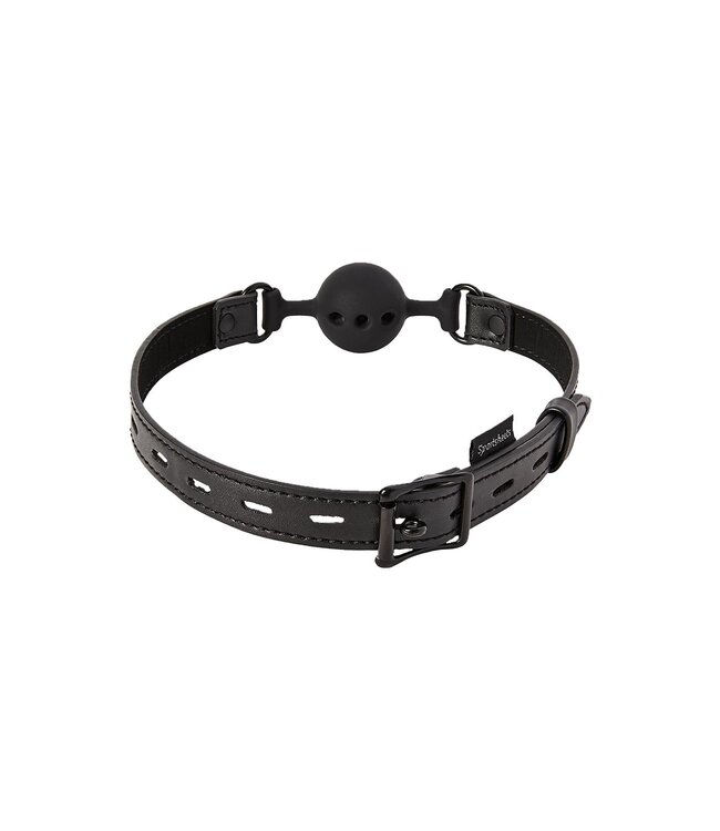 Sportsheets SPORTSHEETS SAFFRON BREATHABLE BALL GAG BLACK