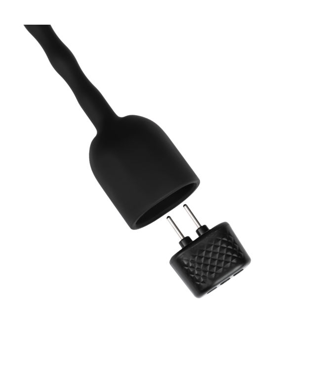 Rimba Rimba Electro Play - E-Stim Urethrale Dilatator - Bi-Polar - Small - Zwart