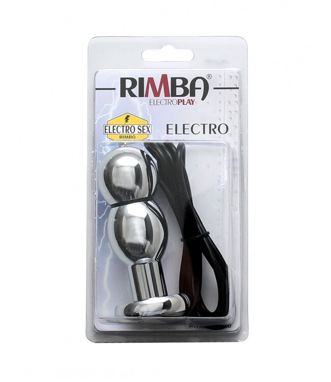 Rimba Rimba Electro Sex Dildo dubbele kogel, bi-polair (100 mm)
