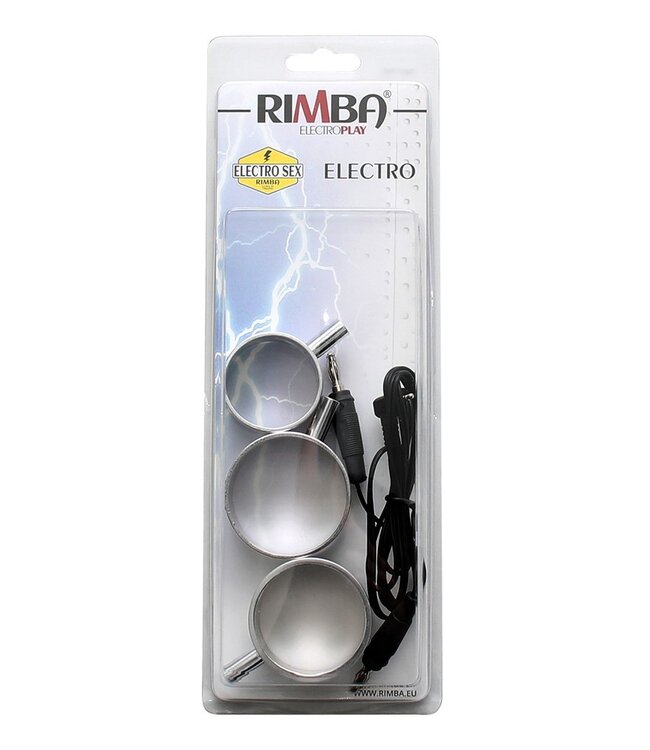 Rimba Rimba Electro Sex Aluminium Cock ringen,  uni-polair, 3 st.