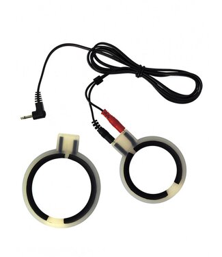 Rimba Rimba Electro Sex Siliconen Cock Ringen, bi polair. Rond model