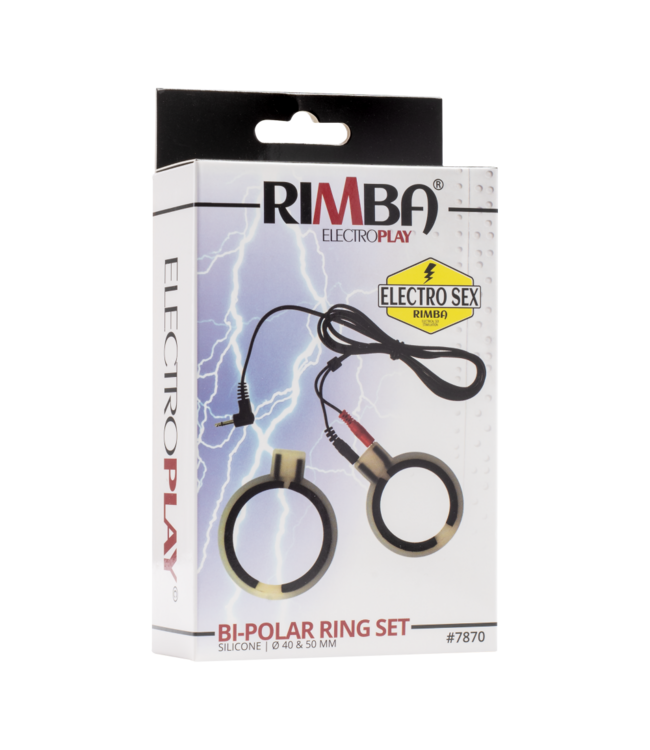 Rimba Rimba Electro Sex Siliconen Cock Ringen, bi polair. Rond model