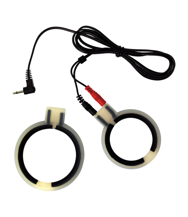 Rimba Rimba Electro Sex Siliconen Cock Ringen, bi polair. Rond model
