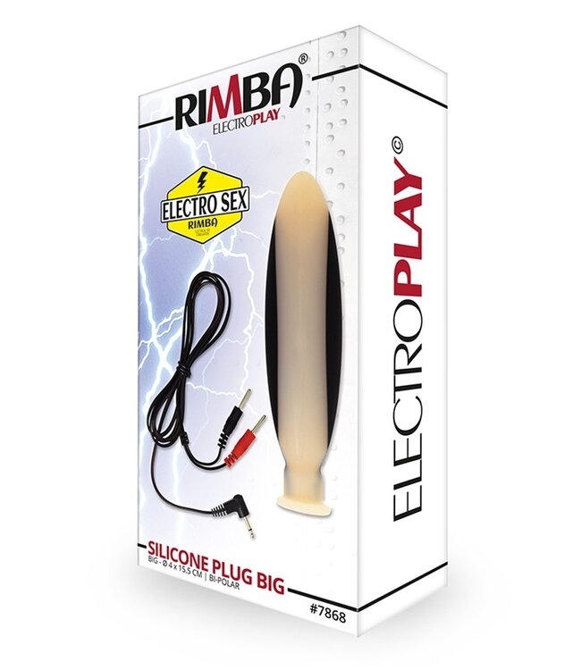 Rimba Rimba Electro Sex Plug, groot, bi polair (155 mm)