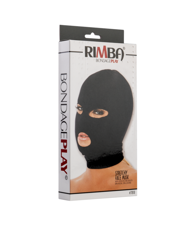 Rimba Rimba - Hoofdmasker uit elastische stof met ogen en mond open