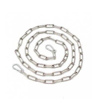 Rimba Rimba - Ketting, gelast met 2 karabijn haken 200 cm.
