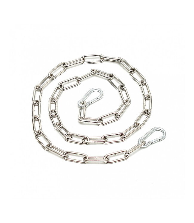 Rimba Rimba - Ketting, gelast met 2 karabijn haken 100 cm.
