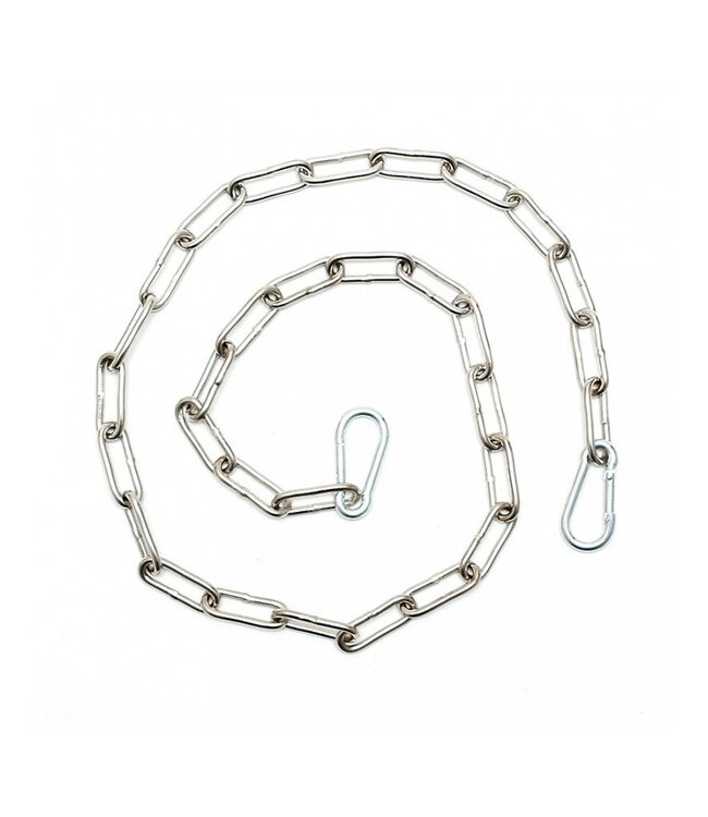 Rimba Rimba - Ketting, gelast met 2 karabijn haken 100 cm.