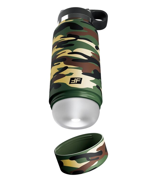 Pipedream PDX PLUS FAP FLASK - HAPPY CAMPER DISCREET STROKER CLEAR