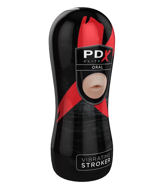 Pipedream PDX ELITE VIBRATING ORAL STROKER LIGHT