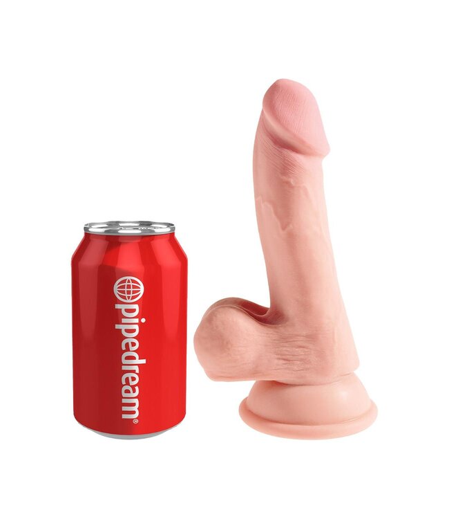 Pipedream KING COCK PLUS 6.5 INCH TRIPLE DENSITY COCK WITH BALLS LIGHT