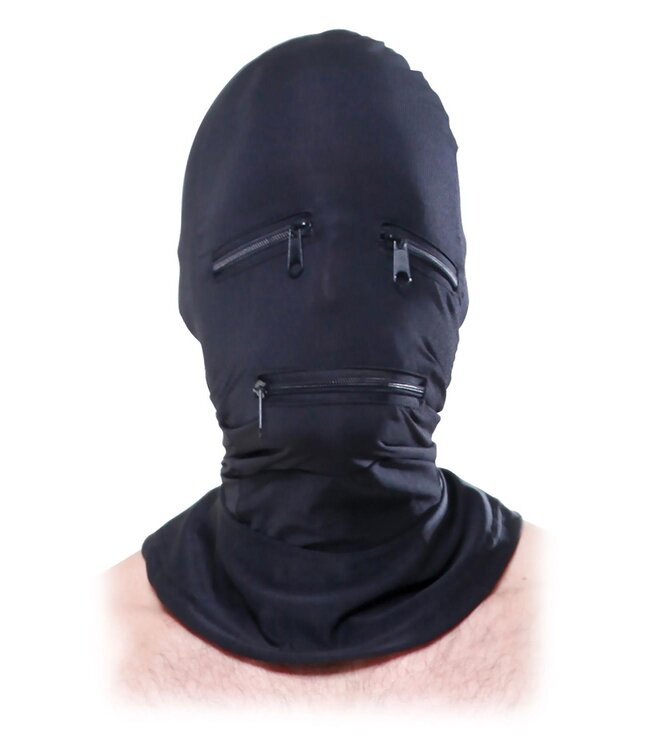 Pipedream FETISH FANTASY SERIES ZIPPER FACE HOOD BLACK