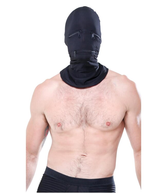 Pipedream FETISH FANTASY SERIES ZIPPER FACE HOOD BLACK