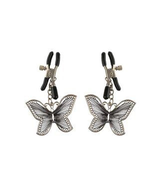 Pipedream FETISH FANTASY SERIES BUTTERFLY NIPPLE CLAMPS SILVER