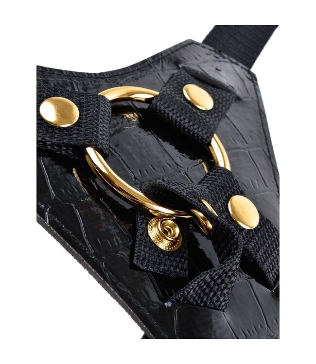 Pipedream FETISH FANTASY GOLD DESIGNER STRAP-ON BLACK