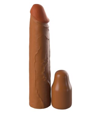 Pipedream FANTASY X-TENSIONS ELITE 8 INCH SLEEVE WITH 2 INCH PLUG TAN