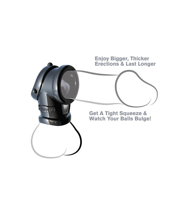Pipedream FANTASY C-RINGZ COCK PIPE WITH BALL-STRETCHER BLACK