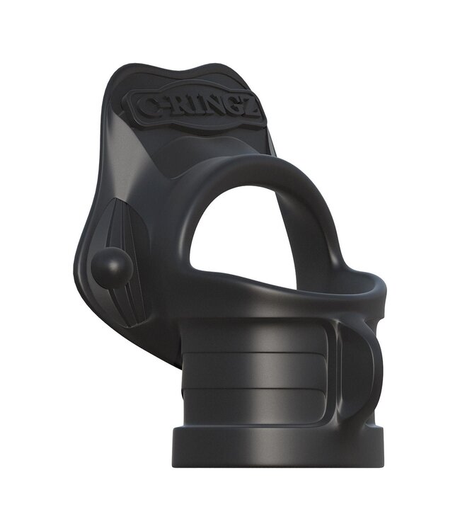 Pipedream FANTASY C-RINGZ ROCK HARD RING & BALL-STRETCHER BLACK