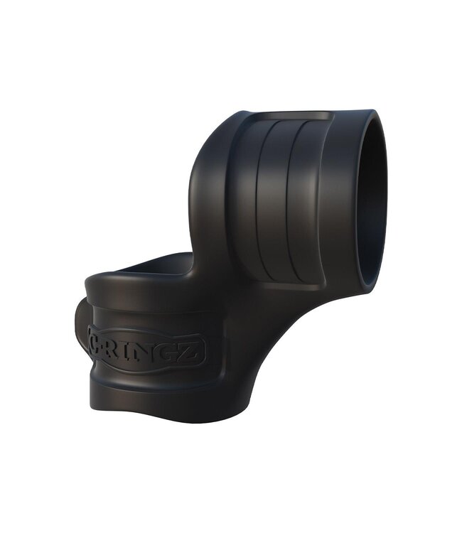 Pipedream FANTASY C-RINGZ MR. BIG COCK RING AND BALL STRETCHER BLACK