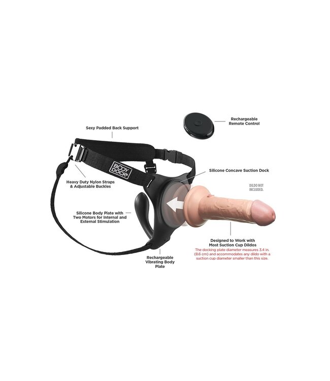 Pipedream BODY DOCK G-SPOT PRO HARNESS BLACK