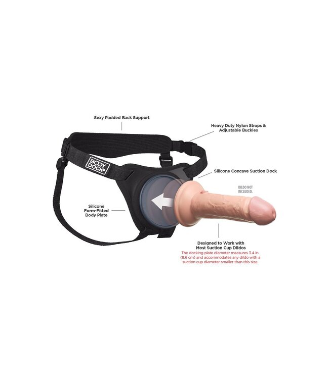 Pipedream BODY DOCK ELITE HARNESS BLACK
