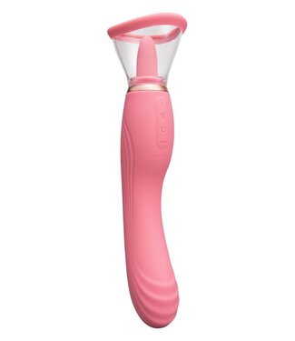 le WAND LE WAND LICK 3-1 DOUBLE ENDED VIBE WITH LICKING TONGUE STIMULATOR