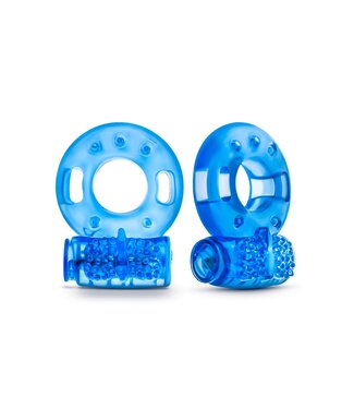 Blush STAY HARD VIBRATING COCK RINGS 2PACK