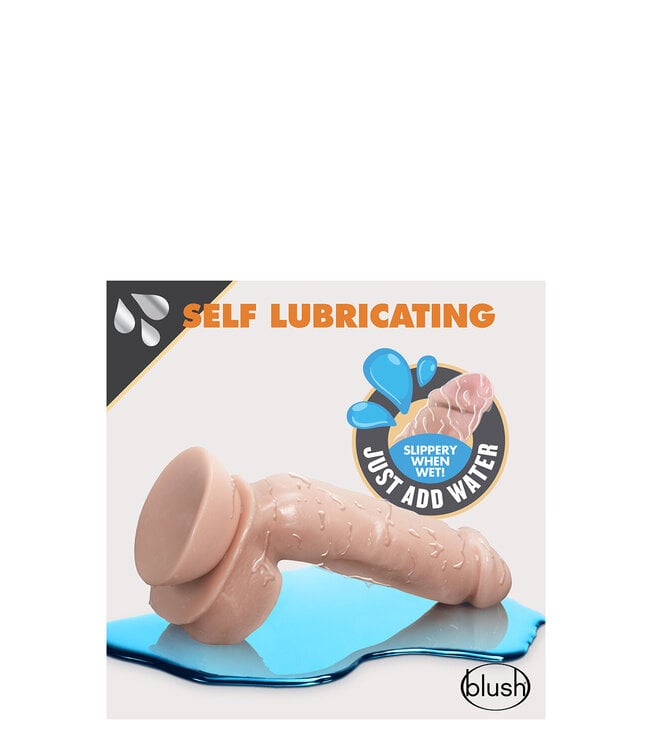 Blush DR. SKIN 8.5 INCH SELF LUBRICATING DILDO