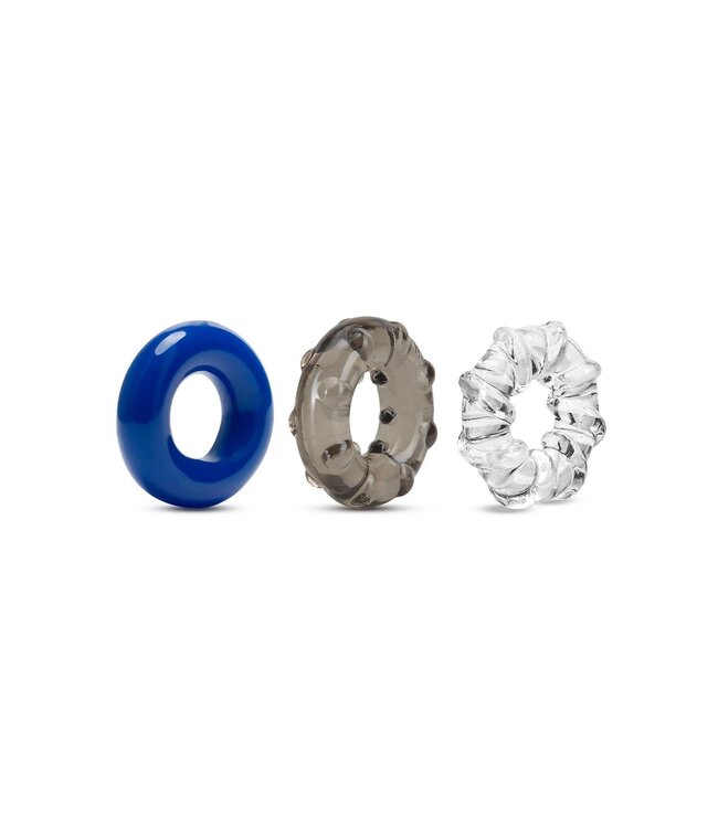 Blush STAY HARD TRIPLE STRETCH 3PACK COCKRINGS