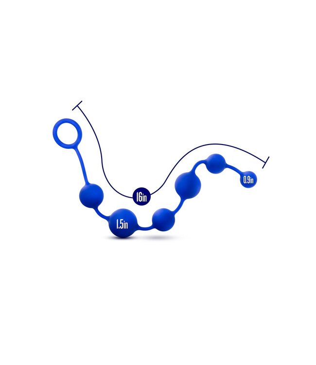 Blush PERFORMANCE SILICONE ANAL BEADS INDIGO