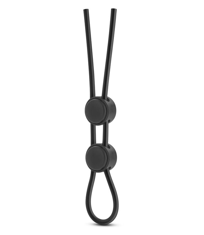 Blush STAY HARD DOUBLE LOOP COCK RING BLACK