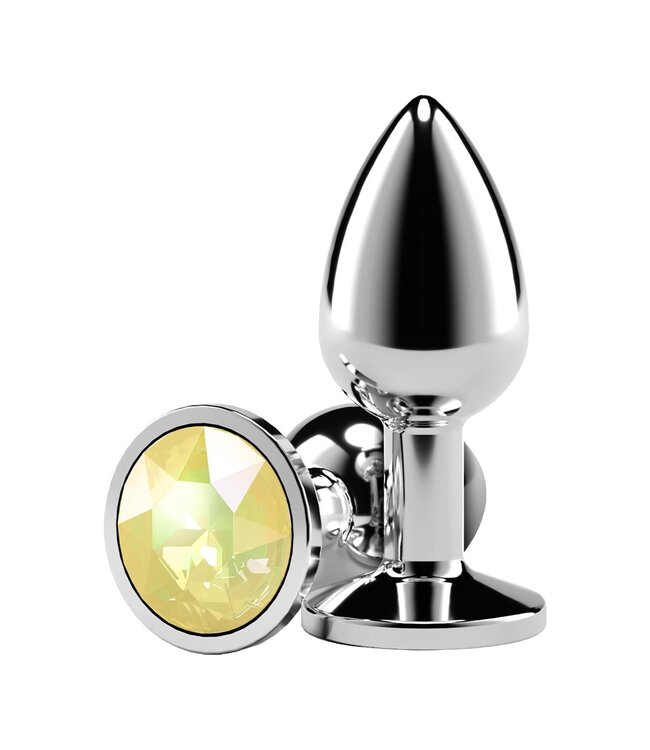 NS Novelties REAR ASSETS SILVER SMALL YELLOW GEM