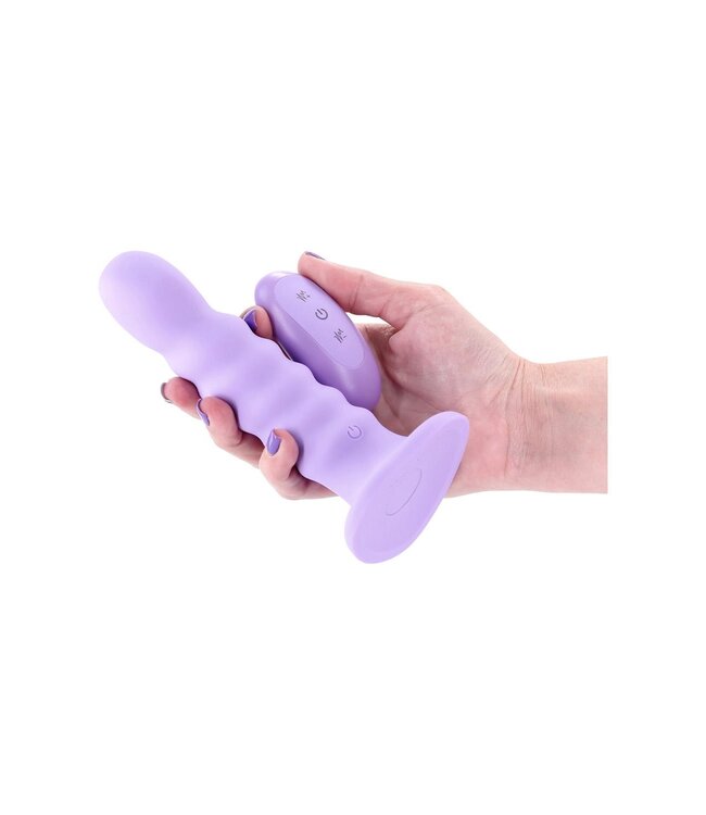 NS Novelties COLOURS RIBBED 6 INCH VIBRATING PURPLE