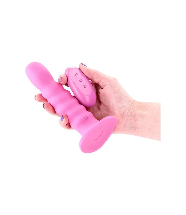 NS Novelties COLOURS RIBBED 6 INCH VIBRATING PINK