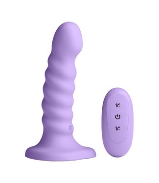NS Novelties COLOURS RIBBED 5 INCH VIBRATING PURPLE