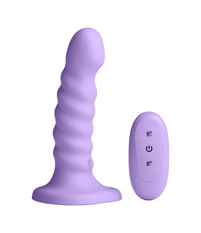 NS Novelties COLOURS RIBBED 5 INCH VIBRATING PURPLE