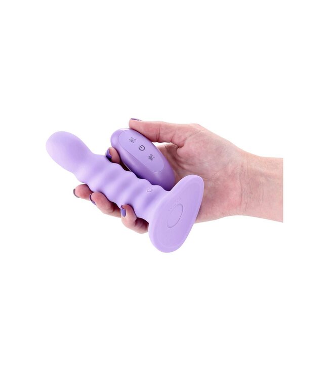 NS Novelties COLOURS RIBBED 5 INCH VIBRATING PURPLE
