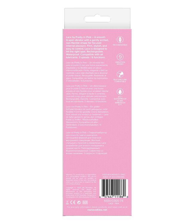 NS Novelties PRETTY IN PINK LACE PINK