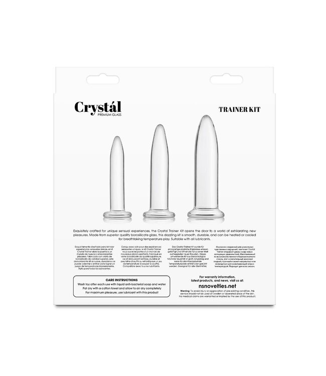 NS Novelties CRYSTAL 3PC TRAINER KIT CLEAR