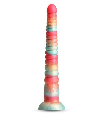 NS Novelties COLOURS STACKED 12 INCH DILDO RED/GOLD