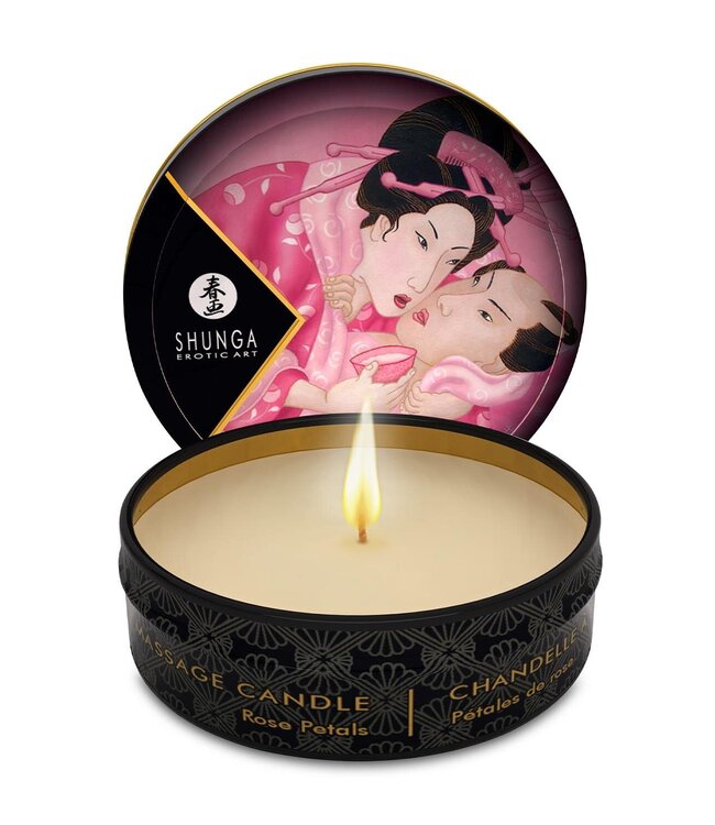 Shunga MASSAGE CANDLE ROSE PETALS 30ML