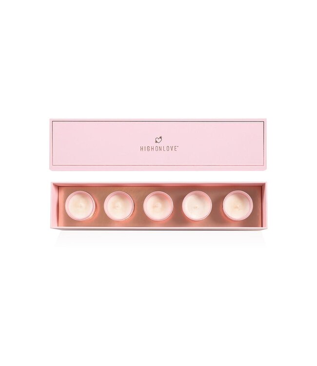 HighOnLove HIGH ON LOVE MINI SENSUAL MASSAGE CANDLES COLLECTION 5 X 35G