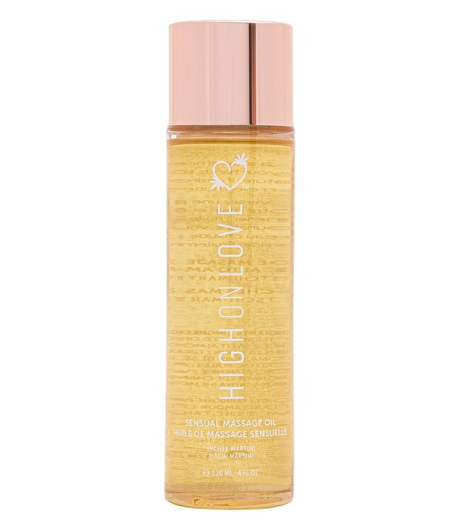 HighOnLove HIGH ON LOVE MASSAGE OIL LITCHI MARTINI 120ML