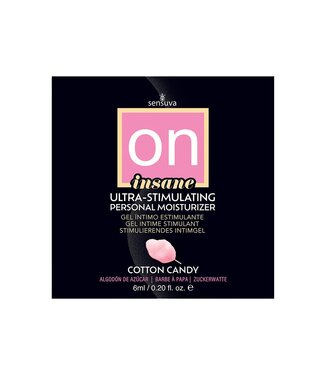 Sensuva SENSUVA ON INSANE ULTRA-STIMULATING PERSONAL MOISTURIZER COTTON CANDY 6 ML