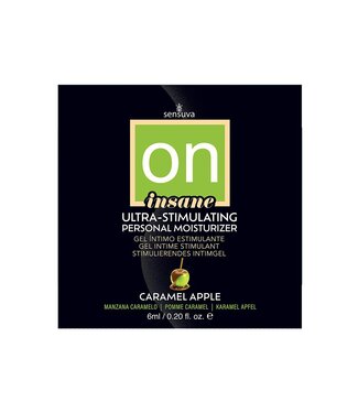Sensuva SENSUVA ON INSANE ULTRA-STIMULATING PERSONAL MOISTURIZER CARAMEL APPLE 6 ML