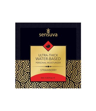 Sensuva SENSUVA ULTRA–THICK WATER-BASED PERSONAL LUBRICANT STRAWBERRY 6 ML