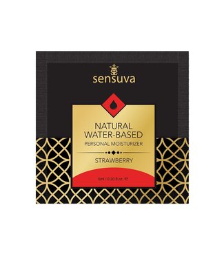 Sensuva SENSUVA NATURAL WATER-BASED PERSONAL LUBRICANT STRAWBERRY 6 ML