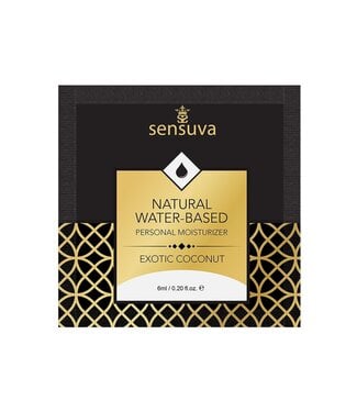 Sensuva SENSUVA NATURAL WATER-BASED PERSONAL LUBRICANT EXOTIC COCONUT 6 ML