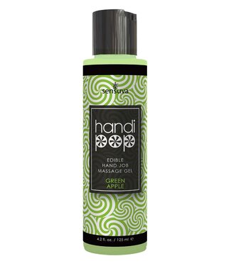 Sensuva SENSUVA HANDIPOP EDIBLE MASSAGE GEL GREEN APPLE 125ML